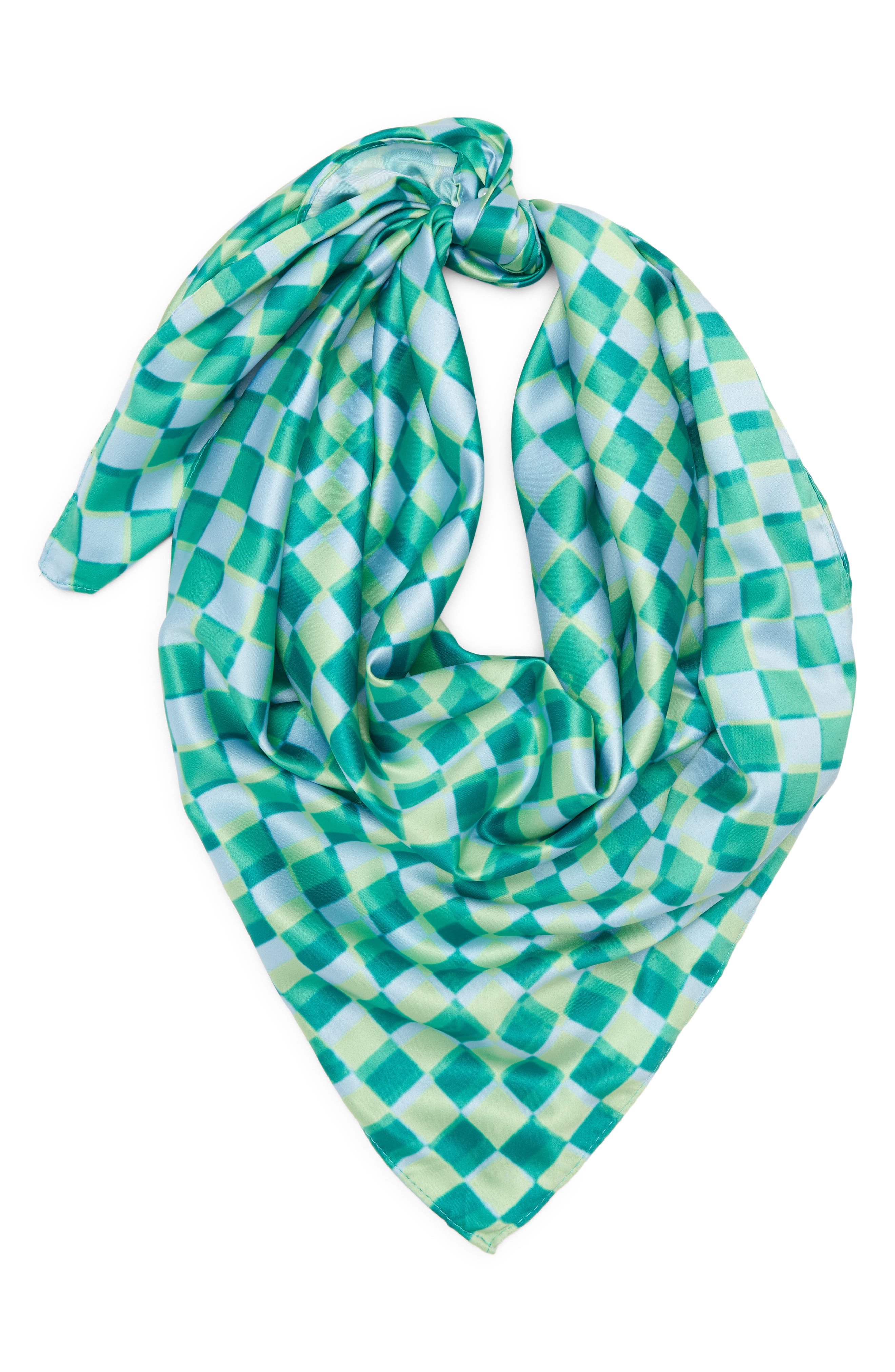 Blue White Tone Floral Flower Print Fashion Neck Scarf Head Wrap Accessories Blue White Tone Floral Flower Print Fashion Neck Scarf Head Wrap Accessories